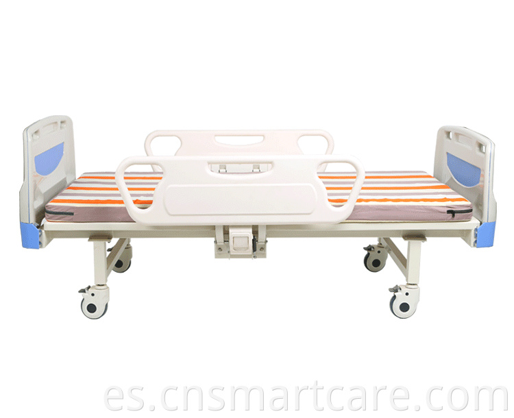 Cama de atención de enfermería de hospital de manejo manual para equipos médicos